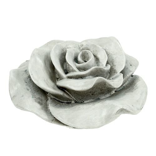 Floristik24 Deco rose grå 13cm