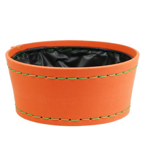 Floristik24 Dekorativ bolle oransje Ø20cm H9cm, 1st