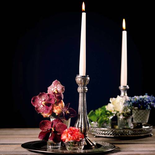 Floristik24 Dekorativ tallerken Marrakech sølv Ø33cm