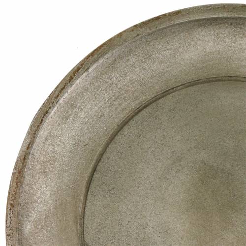 Floristik24 Dekorativ tallerken tre champagne Ø32cm