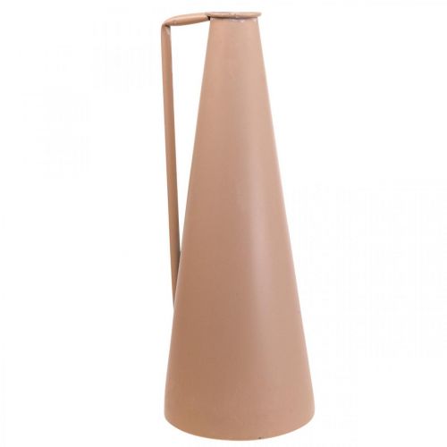Floristik24 Dekorativ vase metallhåndtak gulvvase laks 20x19x48cm