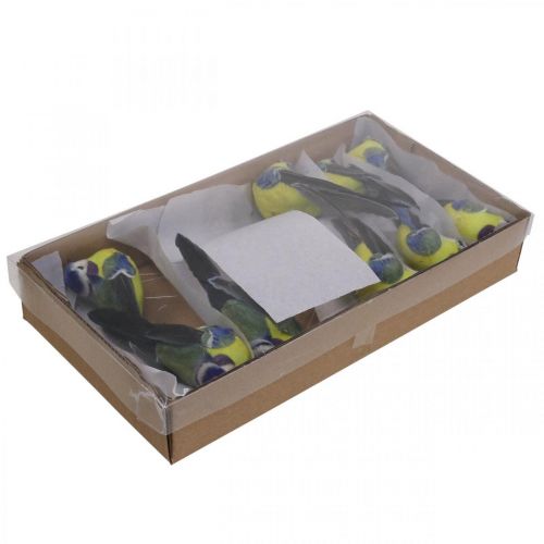 gjenstander Deco Birds on Wire Spring Deco Blåmeis 10×3cm 9stk