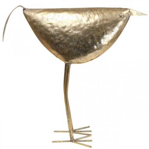 Floristik24 Deco fugl Deco figur fugl gull metall dekorasjon 46×16×39cm