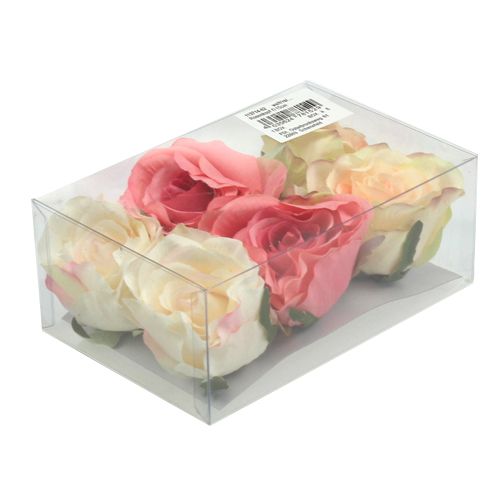 Floristik24 Kunstige rosehoder Ø9cm 6stk