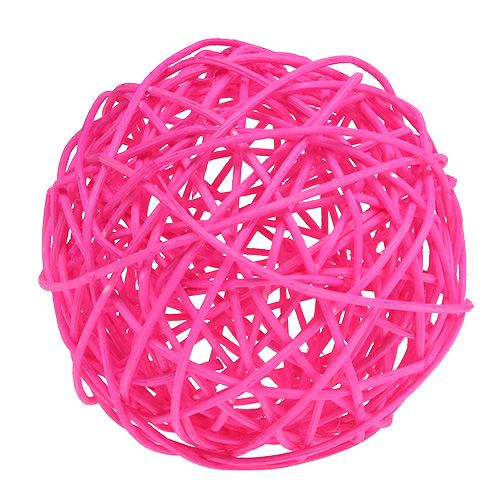 Floristik24 Dekoball Pink 10cm 6stk