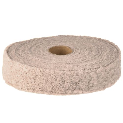 gjenstander Dekorativt bånd gammelrosa bredt gavebånd ulllook 40mm 8m