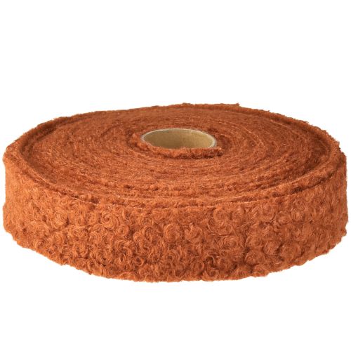 gjenstander Dekorativt bånd rødbrunt bredt stoffbånd ulllook 40mm 8m
