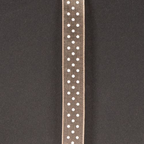 gjenstander Gavebånd med prikker for stilig bryllupsdekorasjon og kreativ innpakning, 1,5 cm bredt, 20 m langt