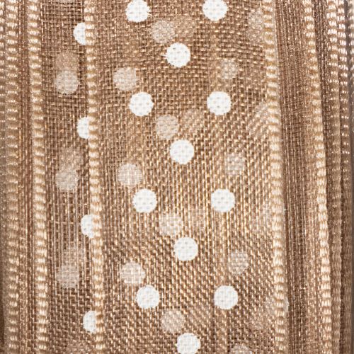 gjenstander Gavebånd med prikker for stilig bryllupsdekorasjon og kreativ innpakning, 1,5 cm bredt, 20 m langt