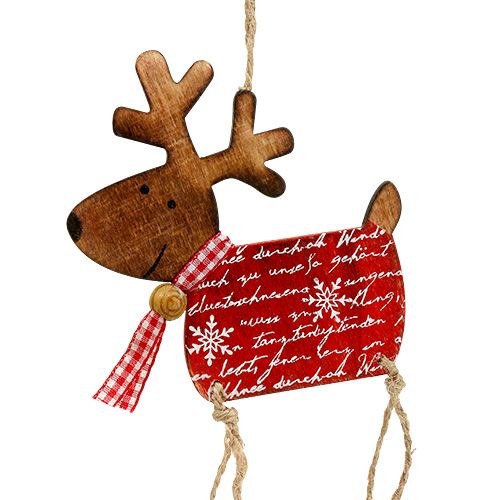 Floristik24 Dekorativ figur for å henge elg 18cm 6stk