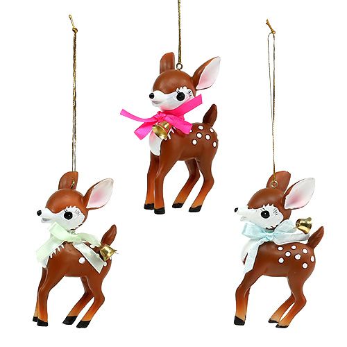 Floristik24 Dekofigur Bambi 10cm assortert 3 stk