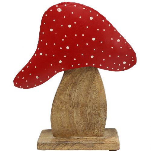 Floristik24 Pynteskikk toadstool natur, rød 25cm