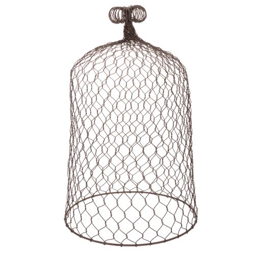 Dekorativ metallklokke, klatrehjelp, stålhette, brun, rustfarget, H50/41 cm Ø30/25 cm, sett med 2 | Floristik24.no