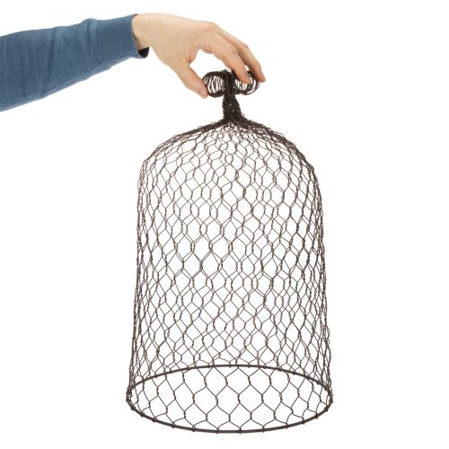 Dekorativ metallklokke, klatrehjelp, stålhette, brun, rustfarget, H50/41 cm Ø30/25 cm, sett med 2 | Floristik24.no
