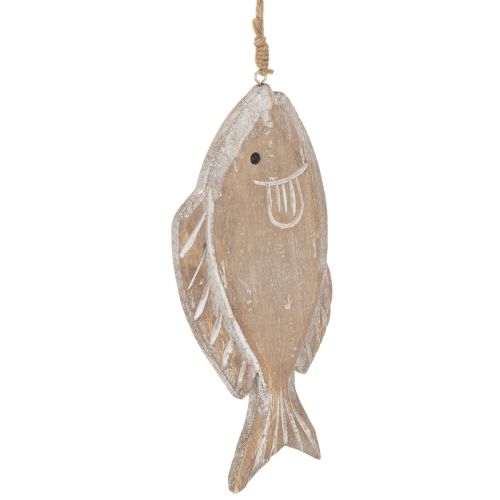 Dekorativ fiskeoppheng i tre, 21 cm, 2 stk. kjøpe | Floristik24.no