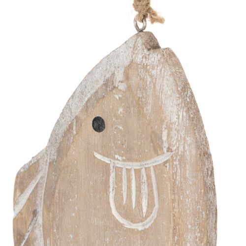 Dekorativ fiskeoppheng i tre, 21 cm, 2 stk. | Floristik24.no