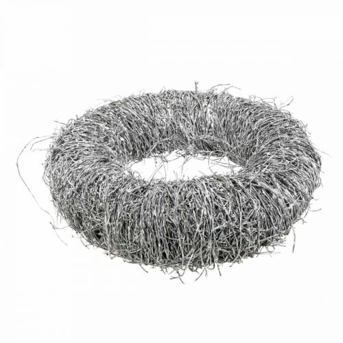 Floristik24 Dekorativ krans natur, ranke krans, natur krans Ø35cm hvit