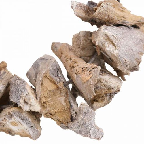 Floristik24 Dekorativ krans naturkrans rottre dekorasjon naturhvit Ø30cm