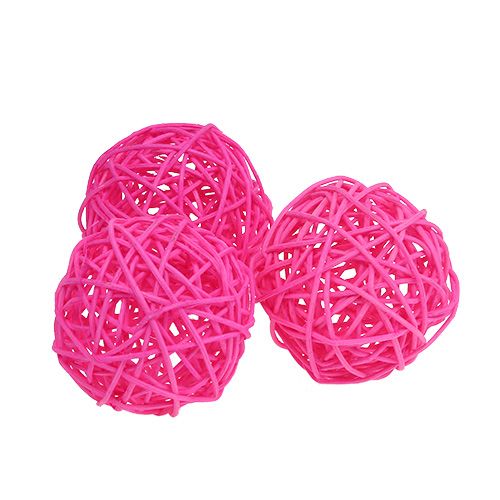 Dekorative kuler rosa Ø7cm 18stk