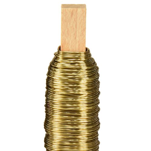 gjenstander Dekorativ emalje wire innpakning tråd gull 0,50 mm 50 m 100 g