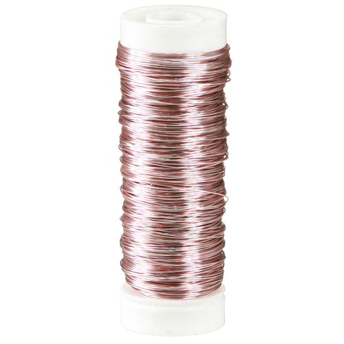 Floristik24 Deco wire Ø0,30mm 30g/50m rosa