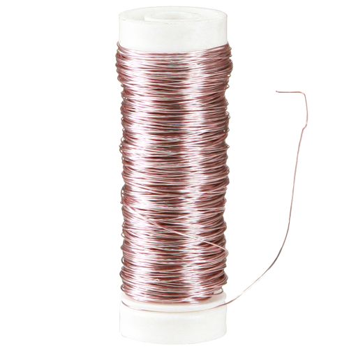 gjenstander Deco wire Ø0,30mm 30g/50m rosa