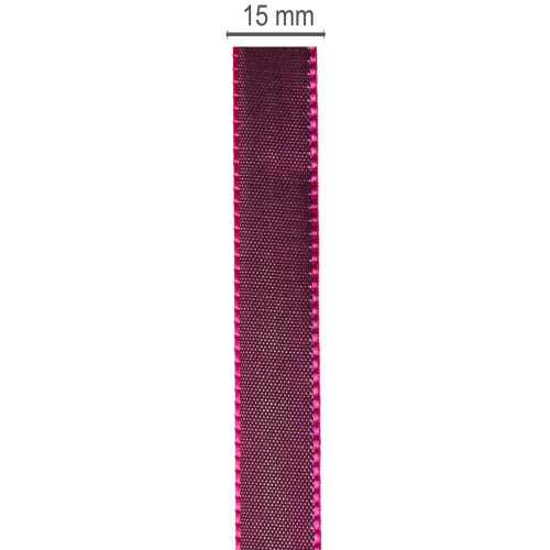 Smalt taft-gavebånd for kreativ dekorasjon, 15 mm bredt, 50 m langt | Floristik24.no