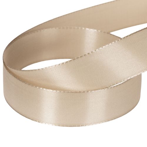 Dekorativt bånd satengbeige