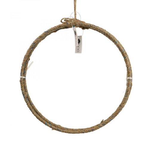 Floristik24 Dekorring jute Scandi dekorativ ring for oppheng Ø30cm 3stk