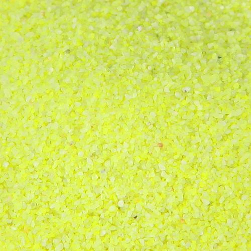 gjenstander Dekorsand gul neonfarget sand 0,5 mm sand neon gul 1 kg