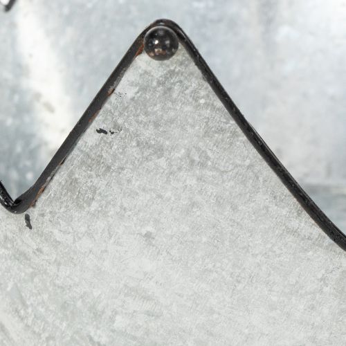 gjenstander Dekorativ bolle metallbolle krone Ø26,5/22,5/19 cm sett med 3