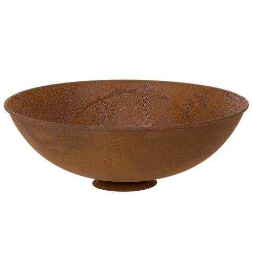 Dekorativ metallskål, rustfarget, vintagedekor, Ø34 cm H12 cm kjøpe | Floristik24.no