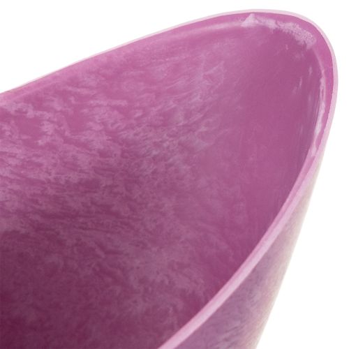 Dekorativ skål i plast rosa 20 cm x 9 cm H11,5 cm 1 stk. | Floristik24.no