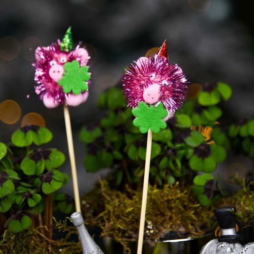 Floristik24 Dekorplugg lykkegris 8stk