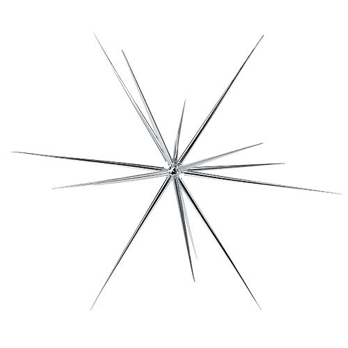 Floristik24 Dekorativ stjerne stor for å henge 55cm sølv