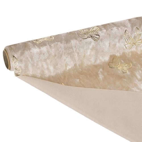 Bordløper, dekorativt stoff, mønstret, brede sløyfer, 35x120 cm, 2 stk. | Floristik24.no