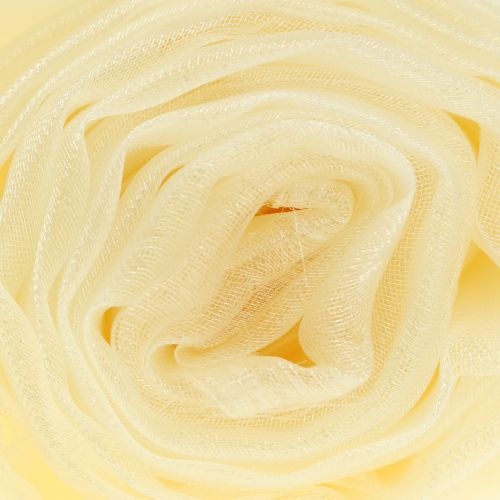 Floristik24 Dekorativt stoff organza krem 150cm x 300cm