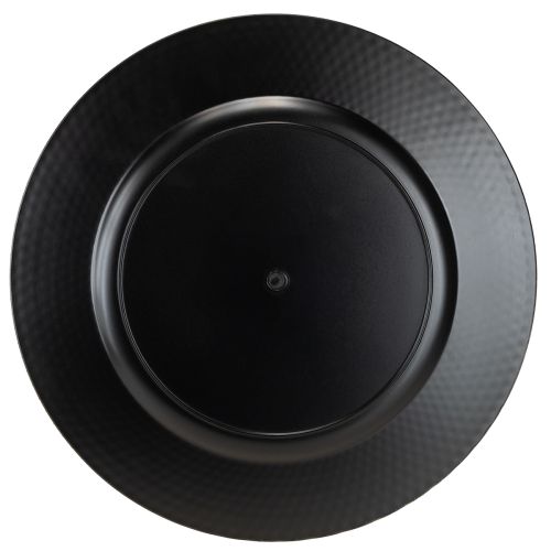 gjenstander Dekorplate rund plast dekorative plate sølv Ø33cm