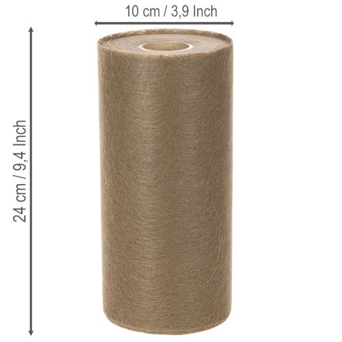 Non-woven borddekorasjonsrull 24 cm x 25 m i brunt for festbord | Floristik24.no
