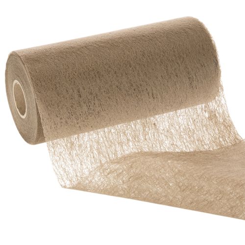 Non-woven borddekorasjonsrull 24 cm x 25 m i brunt for festbord | Floristik24.no