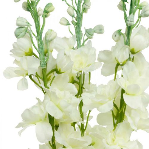 gjenstander Delphinium White Artificial Delphinium Silke Flowers Kunstige Blomster 3stk