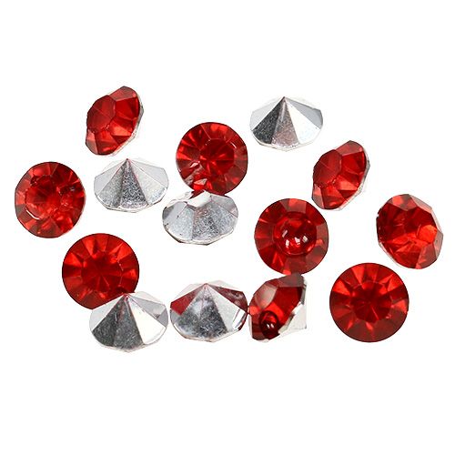 Akryldiamanter 8mm rød 50g
