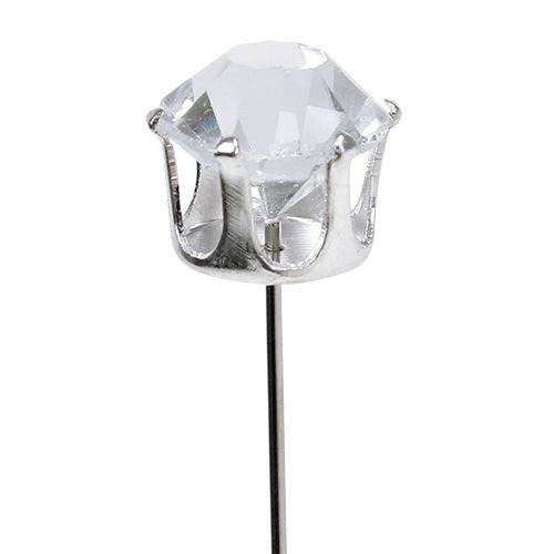 Floristik24 Diamantnål sølv Ø10mm L6cm 36stk
