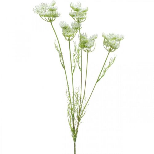 Dillblomstring, kunstig plante, kunstige urter grønn, hvit L80cm
