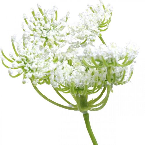 Dillblomstring, kunstig plante, kunstige urter grønn, hvit L80cm