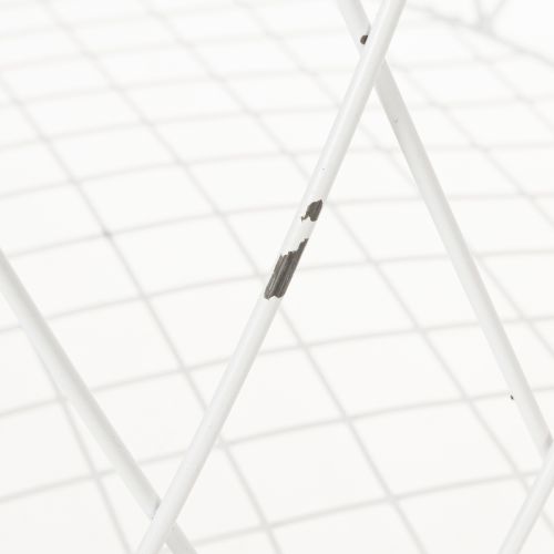 gjenstander Trådkurv med håndtak, hvitt metall, Ø25/30/35 cm, sett med 3