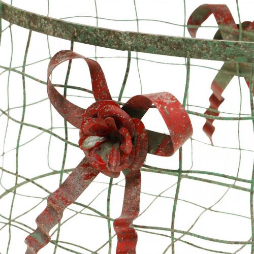 Floristik24 Metallpose, trådkurv, planter, håndtakskurv L34cm H33cm