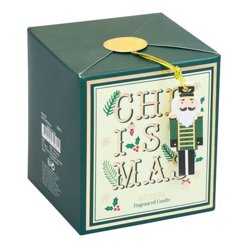 Floristik24 Duftlys Juleduftlys i glass grønn balsamgran Ø8cm