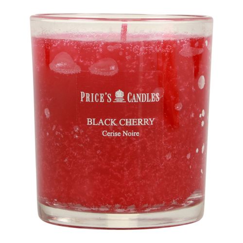 Duftlys i glass Sort Kirsebærlys kirsebær Ø7,5cm H8cm