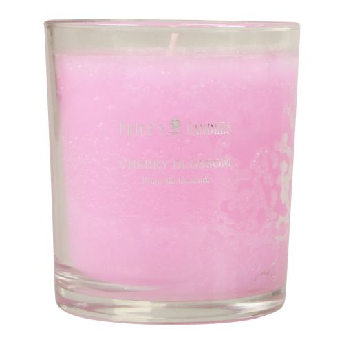 Floristik24 Duftlys i glass duftlys med kirsebærblomst rosa H8cm